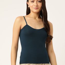 Lady Lyka Women Navy Blue Solid Cotton Camisole-image-54