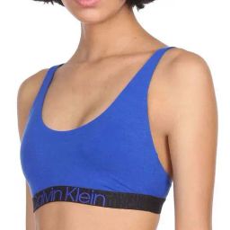 Calvin Klein Underwear Blue Logo Regular Fit Bra-image-57