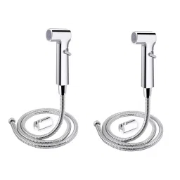 ALTURAS Flora Stainless Steel, ABS, Rubber Chrome Health Faucets (Pack of 2)-48