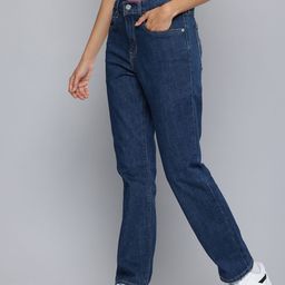 Levis Women 724 Slim Straight Fit High-Rise Light Fade Stretchable Jeans-image-58