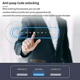 OKOS  Smart Door Lock Black for Home and Office-34