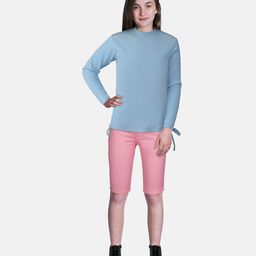 Gini and Jony Blue Long Sleeves Knitted Top-image-21