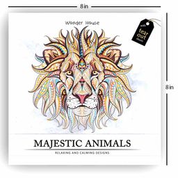 Majestic Animals: Colouring books for Adults with tear out sheets image 2