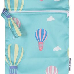 POLKA TOTS Waterproof & Reusable Wet Dry  Diaper Bag with Zipper for Travel Toiletries (30 x 40 CM Air Balloons)-image-79