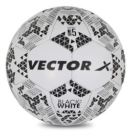 Vector-X Hand Stitched Football Size 5 - Black White-16