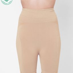 ECOMAMA Super Soft Bamboo Fibre Antimicrobial Seamless Thigh Shaper - Beige-image-6