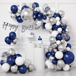 Surprise Decor Birthday Decoration Items for Boys - Pack of 57 Blue Happy Birthday Decoration Kit-picture-20