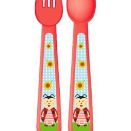 Adore Spoozy Baby Spoon & Fork Set- Red (Pack of 2)-18