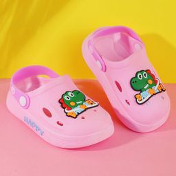PASSION PETALS Perforated Clogs With Baby Dinosaur Charms - Pink-picture-8