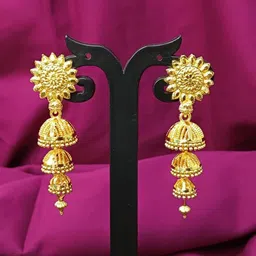 Efulgenz Contemporary Jhumkas Earrings-9