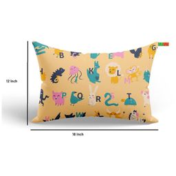JARS Collections Velvet Baby Pillow For Sleeping Ultra Soft Toddler Pillow With Cartoon Print Pack of 2 - Multicolor image 3