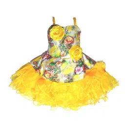 kids fashion hub Floral Print Linen Fit & Flare Dress-image-74