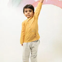 LOVE THE WORLD TODAY Unisex Kids Comfort Slim Fit Opaque Casual Shirt-image-73