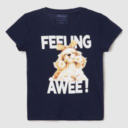 max Girls Typography Printed Cotton T-shirt-picture-46
