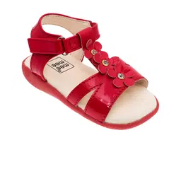 MeeMee Girls Red Printed Flats-10