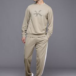 HRX by Hrithik Roshan Men Brand Logo Printed Rapid-Dry Running Tracksuit-image-65