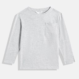 Mango Kids Boys Chest Pocket Long Sleeves T-shirt-picture-42