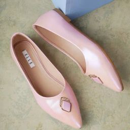 Elle Women's Pink Flat Ballets-picture-14