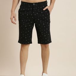 HERE&NOW Men Conversational Printed Slim Fit Shorts-43