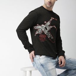 Celio Men Black Printed Sweatshirt-image-20