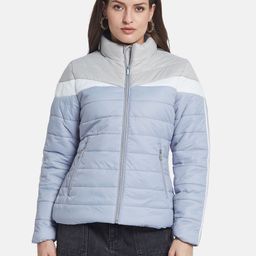 METTLE Women Colourblocked Padded Jacket-image-40
