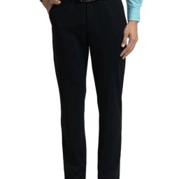 ColorPlus Black Contemporary Fit Trousers-image-0