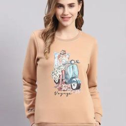 Monte Carlo Peach Printed Pullover-image-93