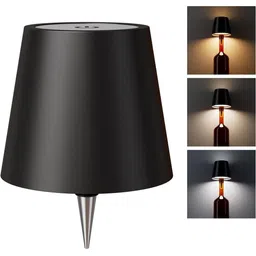 DWIZA ENTERPRISE Black Aluminium Abstract Shaped Table Lamp-29