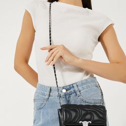 Styli Women Quilted Textured Shoulder Bag-56