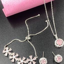 TIYARA Silver Brass Necklace-image-97