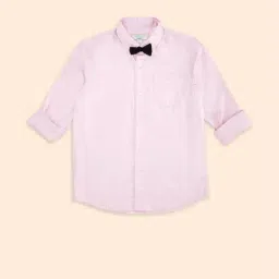 Pantaloons Junior Pink Cotton Regular Fit Full Sleeves Shirt-picture-10