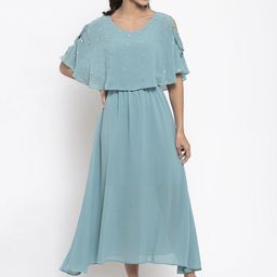 Gipsy Women Blue Embellished Maxi Dress-image-13