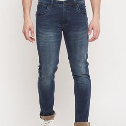 Duke Men Blue Slim Fit Light Fade Stretchable Jeans-image-86