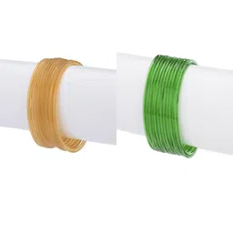 1ST TIME Set Of 24 Yellow Alloy Bangles-picture-34