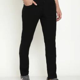 Octave Black Cotton Regular Fit Jeans-image-50
