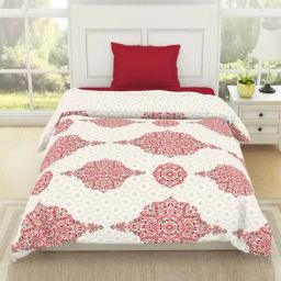 Spaces Assorted Red Cotton Single Bed Dohar-image-39