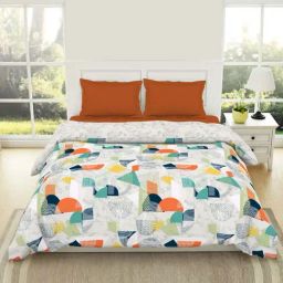 Spaces Assorted Multicolor Cotton Doulbe Bed Dohar-image-49