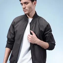 SZN Stand Collar Windcheater Bomber Jacket-picture-14