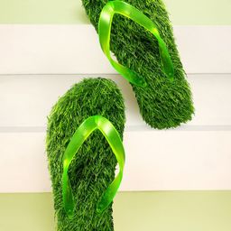 ADJ Men Green Flip Flops-11