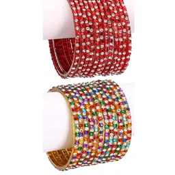 1ST TIME Red Alloy Bangle-29