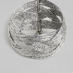 RICHEERA Women Silver-Toned Cuff Bracelet-56