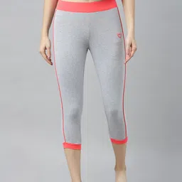 zebu Women Grey Melange Solid Skinny Fit Capris-image-80