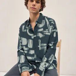 THE BEAR HOUSE Men Printed Casual Shirt-image-39