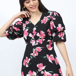 Tokyo Talkies Floral Printed Sheath Dress-image-23