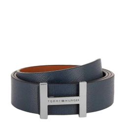 Tommy Hilfiger Navy & Tan Leather Reversible Belt for Men-image-73