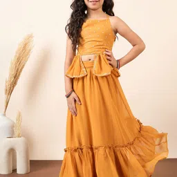 Stylo Bug Girls Gotta Patti Printed Ready to Wear Lehenga & Blouse-picture-31