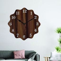 Freny Exim Brown Analogue Wood Wall Clock-image-99