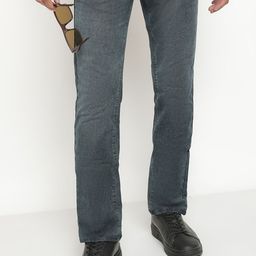 Octave Men Mid-Rise Heavy Faded Medium Shade Stretchable Jeans-image-54