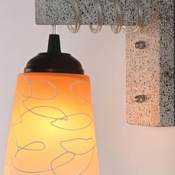 SOMIL Yellow Glass Cylinder Printed Wall Lamps-image-43