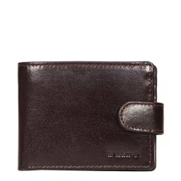 SASSORA Brown Casual Leather Rfid Bi-Fold Wallet for Men-image-90